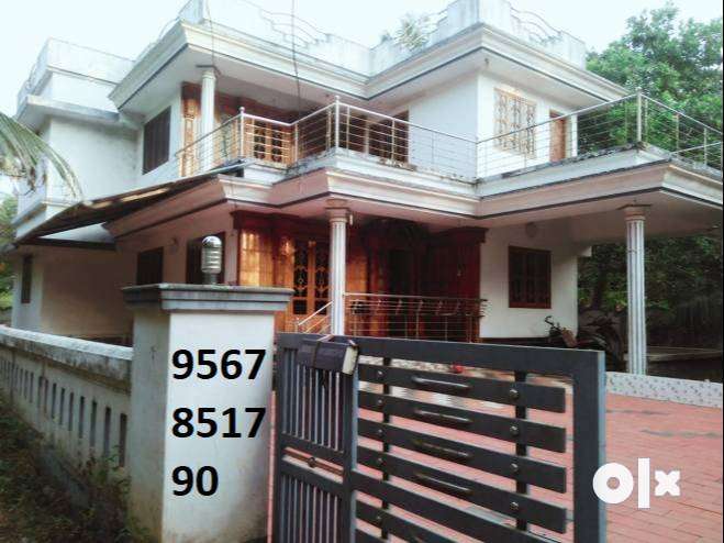 3 bhk semi furnished house for rent in palakkad town