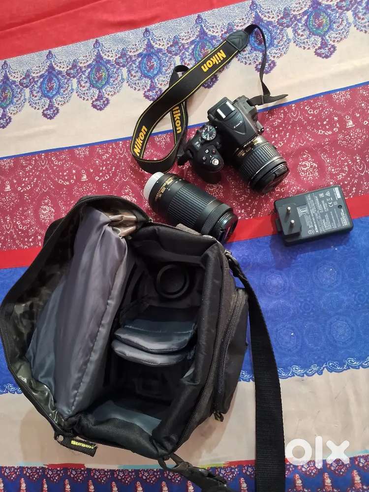NIKON D5300 with 18-55 mm and 70-300 mm lens