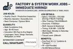 Job Vacancies going on Fast Apply!!