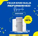 I'd67 year end sale of refurbished fridge & washing machine order now