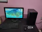 Computer  monitors keyboard . mouse