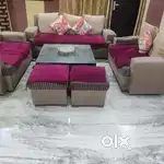 9 seater sofa with center table.