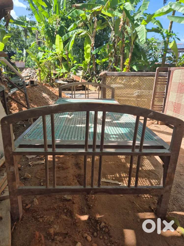 Four single teak wood old coats for sale
