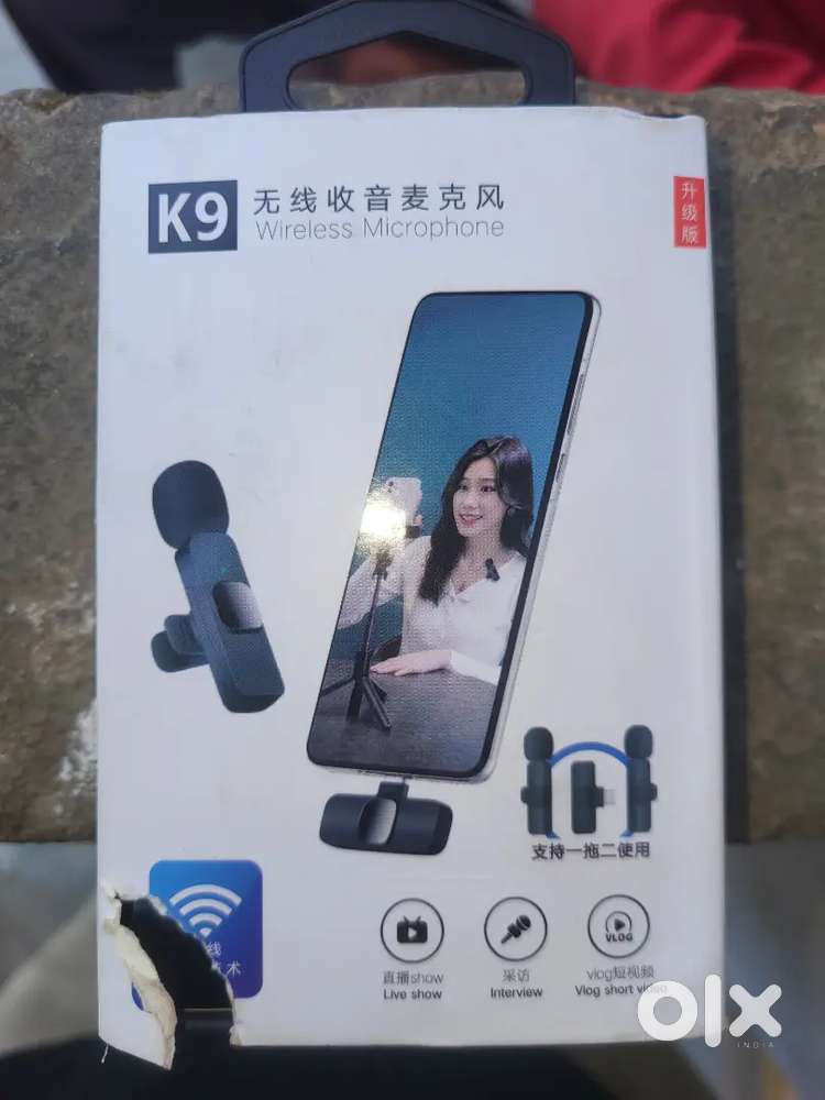 Original K9 Wireless Microphone for Type C Mobiles for Youtube