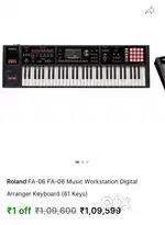 Roland Fa06 keyboard in good condition