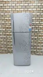 mint condition double door refrigerator 245ltrs+ silver colour