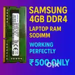 Samsung 4GB DDR4 Laptop RAM | SODIMM | Perfect Working | Genuine OEM