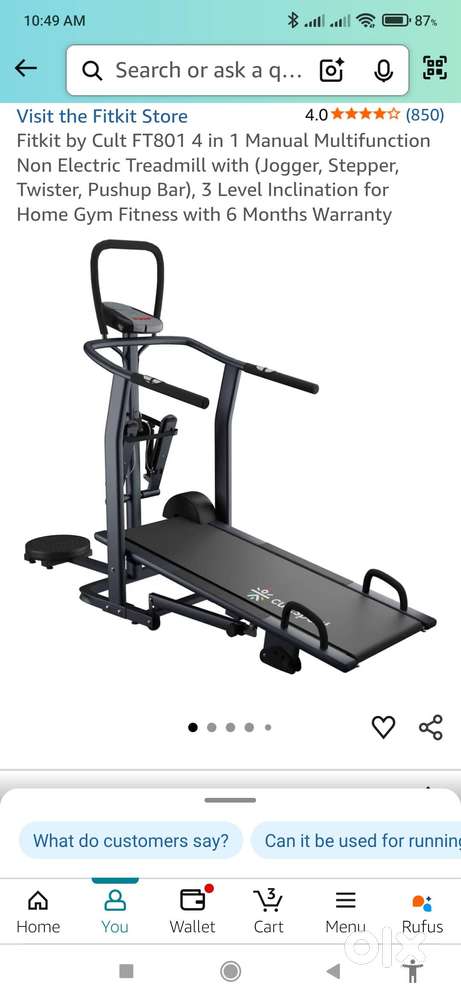 4x1 Exercise Treadmill