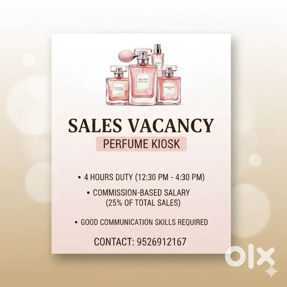 Sales man @ perfume kioski