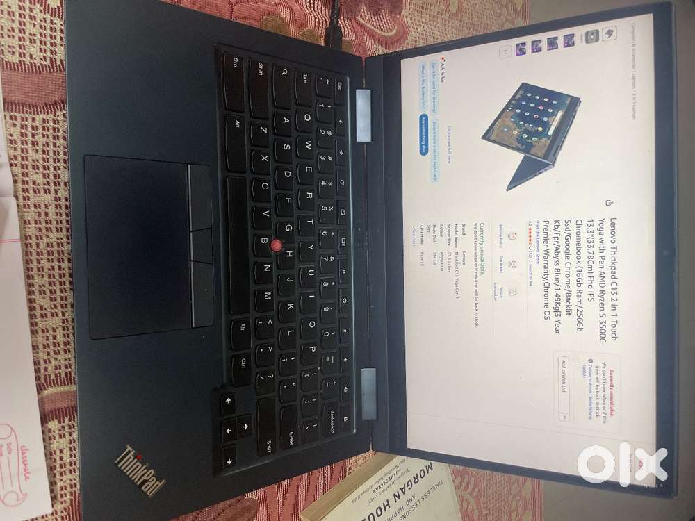 Lenovo Yoga C13 Chromebook – 2-in-1 Touchscreen Laptop  Great Conditi