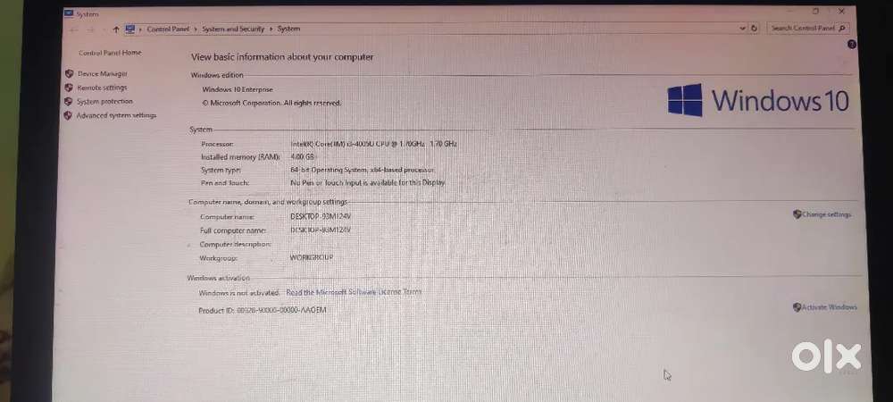 Dell i3 processor 4GB RAM with 2GB Video Graphics.