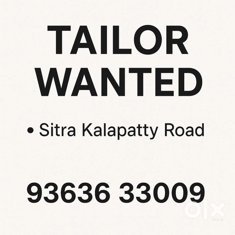Looking for tailors
