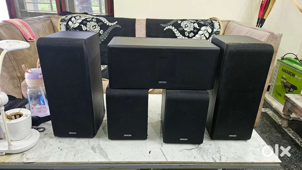 Denon 5.0 speakers good quality sound notjblpolkefjamo