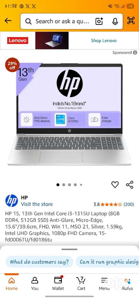 Laptop for sale