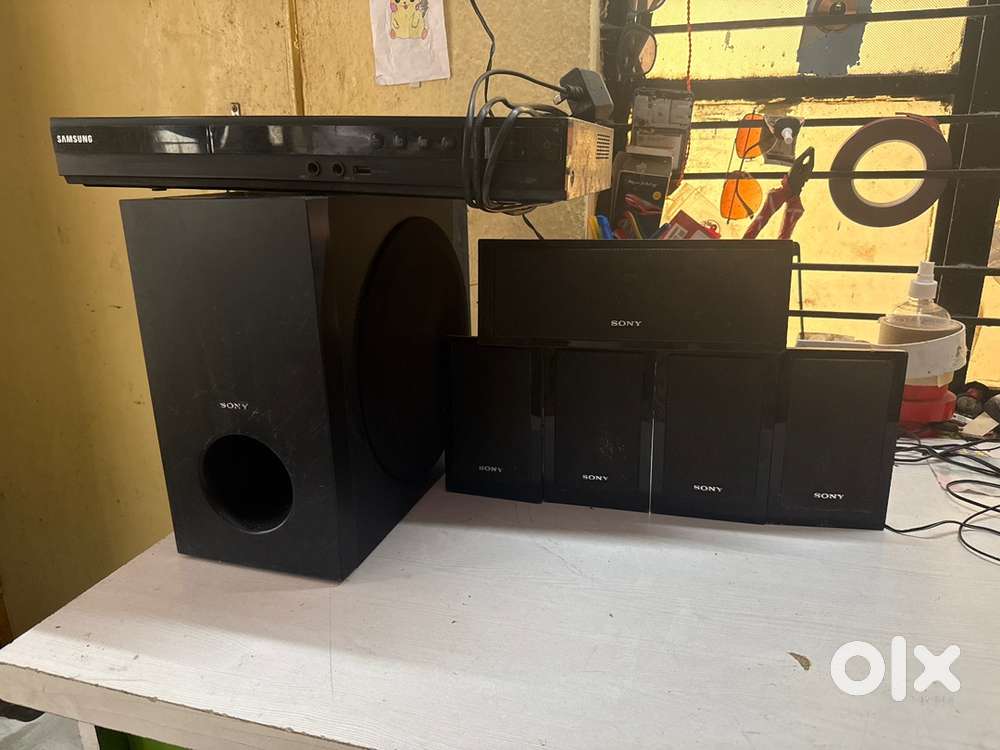 samaung amplifire  sony speakers