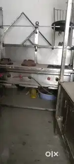 Chowmin momo counter and steel oven counter