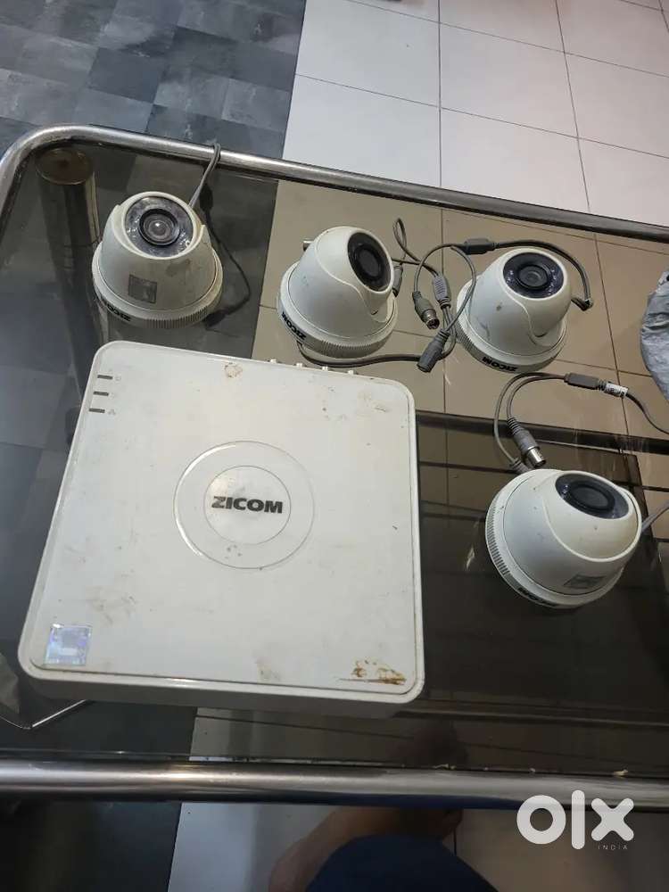 4 Zicom CCTV CAMERA, 1 zicom DVR, 3 router FOR SALE