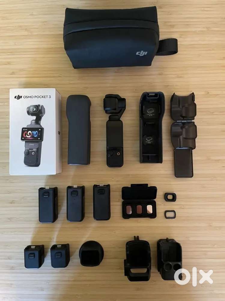 Excellent DJI Osmo Pocket 3 Camera Bundle w/ ND filters & 3 battery