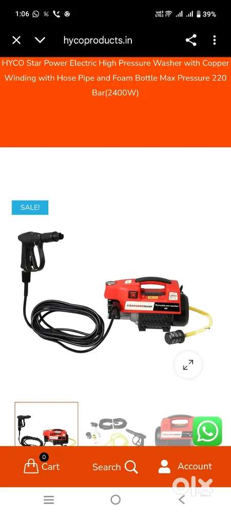 Car AC service washing machine high speed new condition