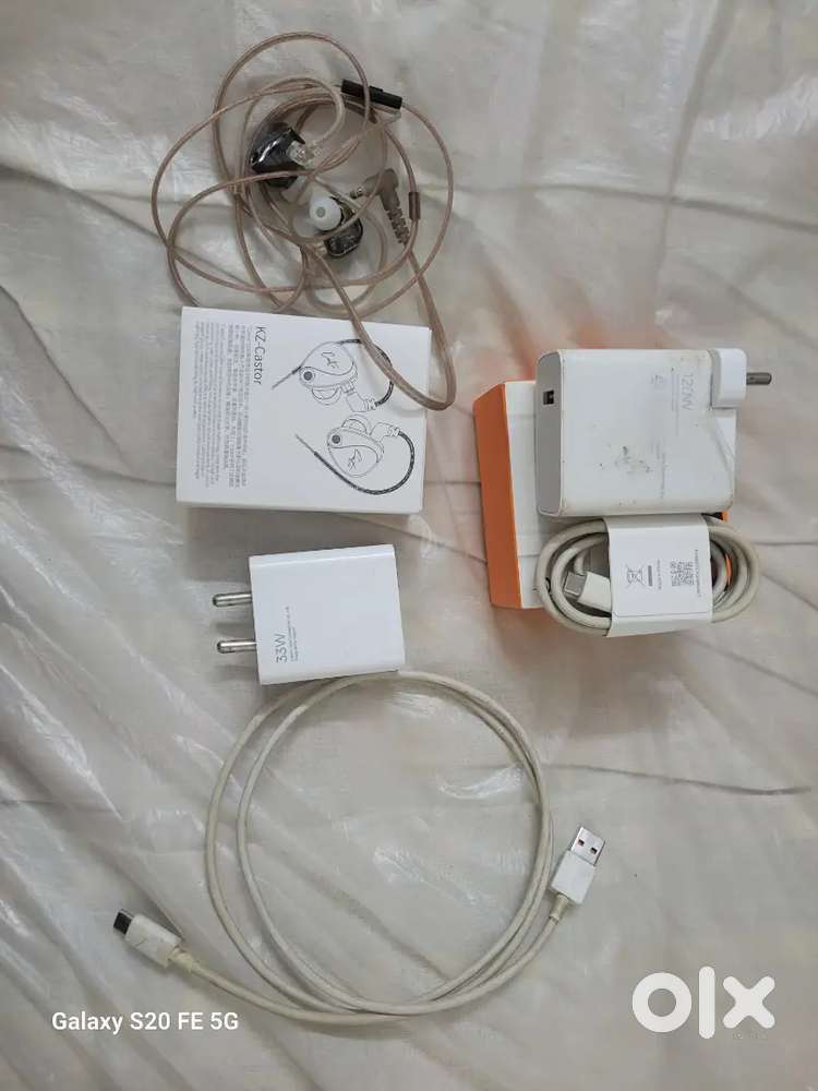 KZ - CASTOR IEM, XIAOMI 120W CHARGER,XIAOMI 33W CHARGER