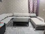 U shaped sofa set without table