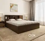 Today sale- New Double bed with box 7200/- Only Book now