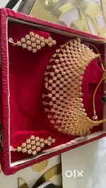 Gold Plated Necklace with Earrings