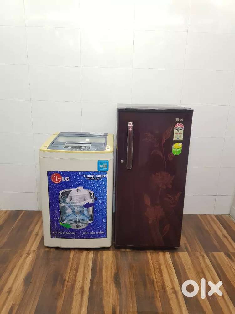 Lg 5 star rating single door refrigerator and washing machine