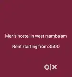 Mens hostel in west mambalam