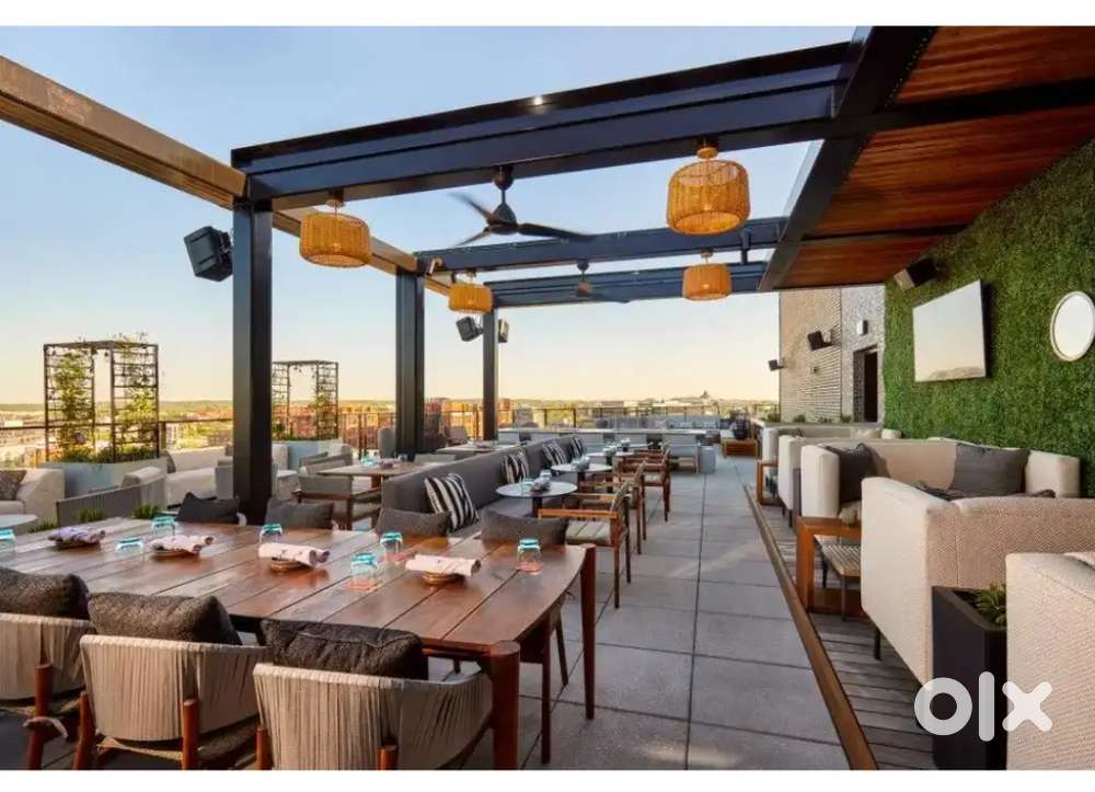 Roof top bar restaurant property available for rent in Lalpur