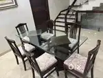 Six seater dinning table with chair