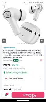BOAT Nirvana ions 100hr Battery backup 2month used