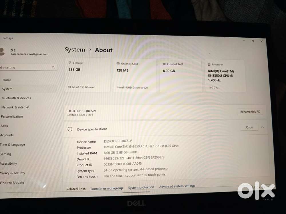 Dell lattitude 7390