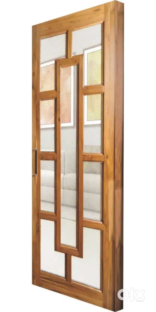 Premium quality teak wood Jali door& window lowest price EMI Available