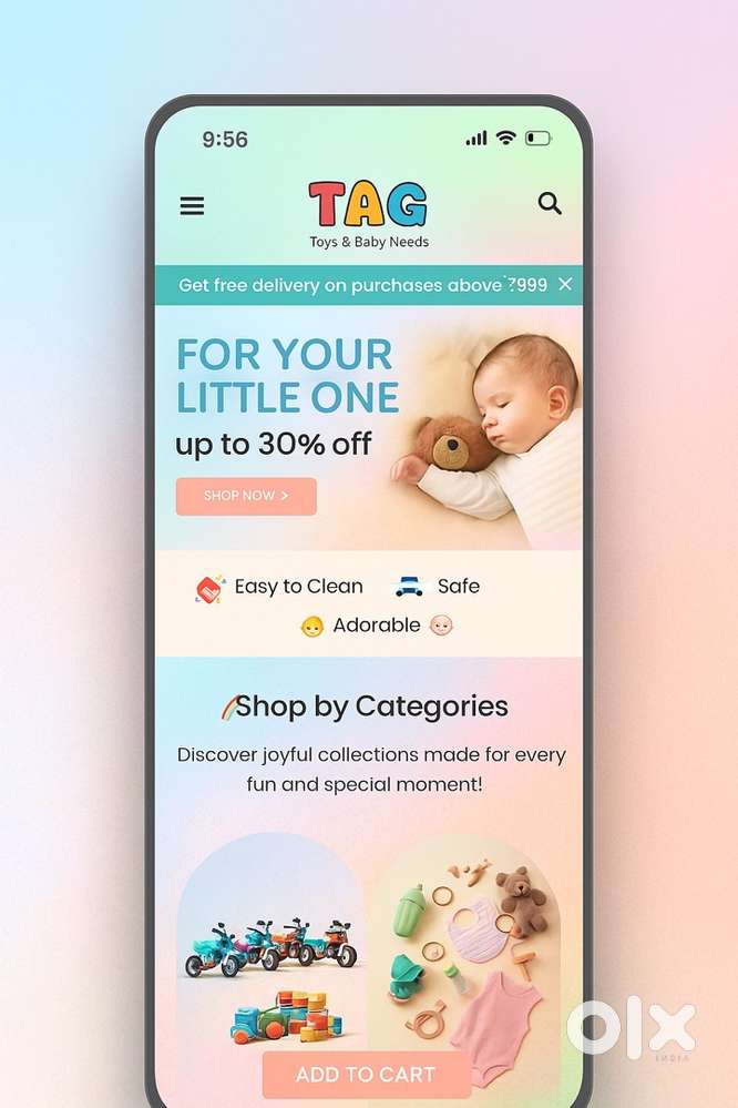 Counter sales for toys and baby shop