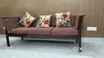 Teak wood sofa 3+1+1