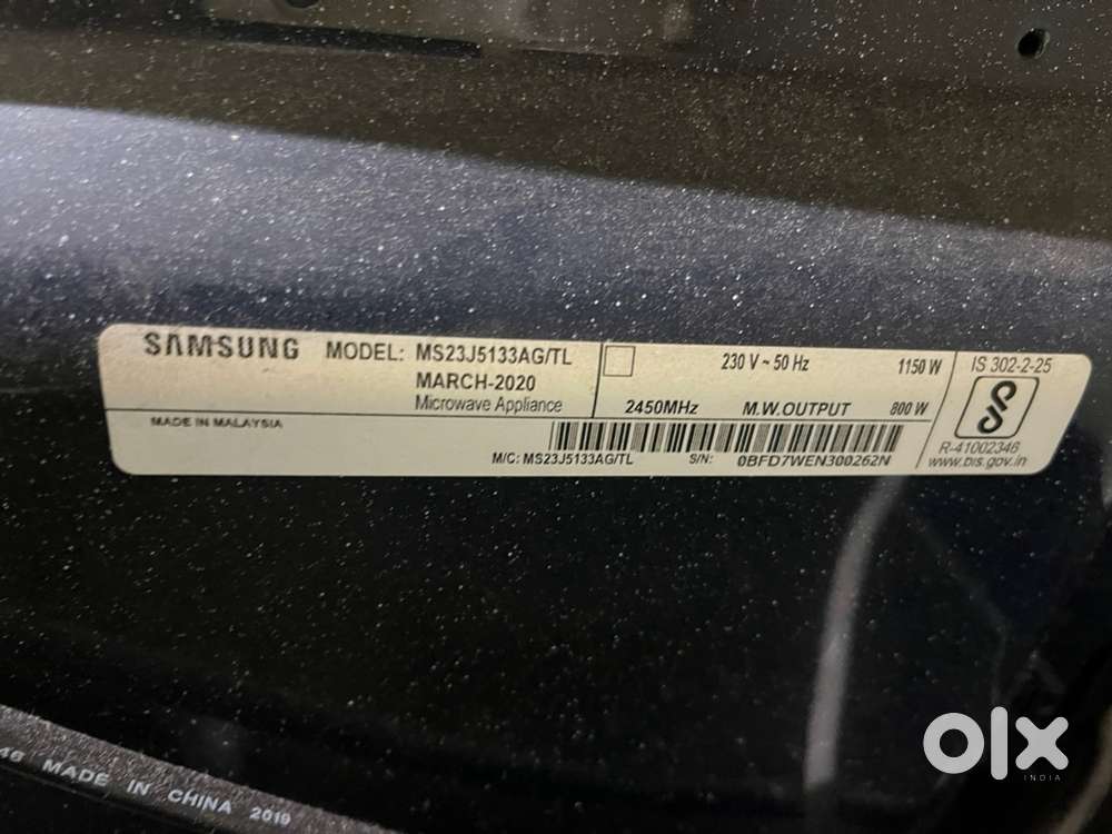Samsung 23L Solo Microwave Oven Black