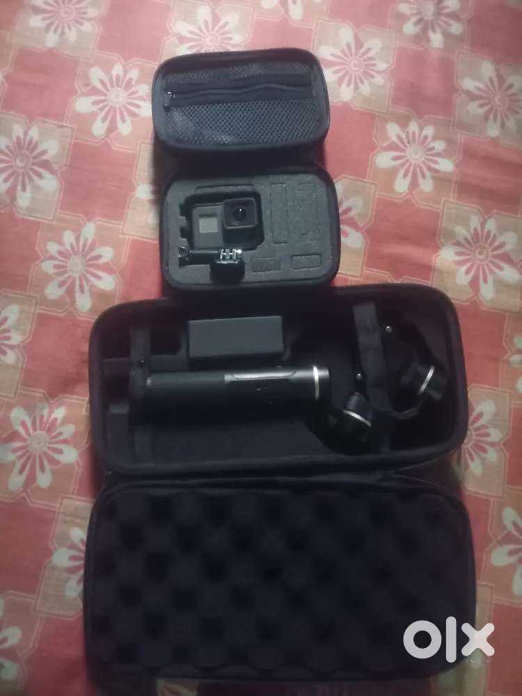 GoPro Hero 6 black with me GoPro gimbal.