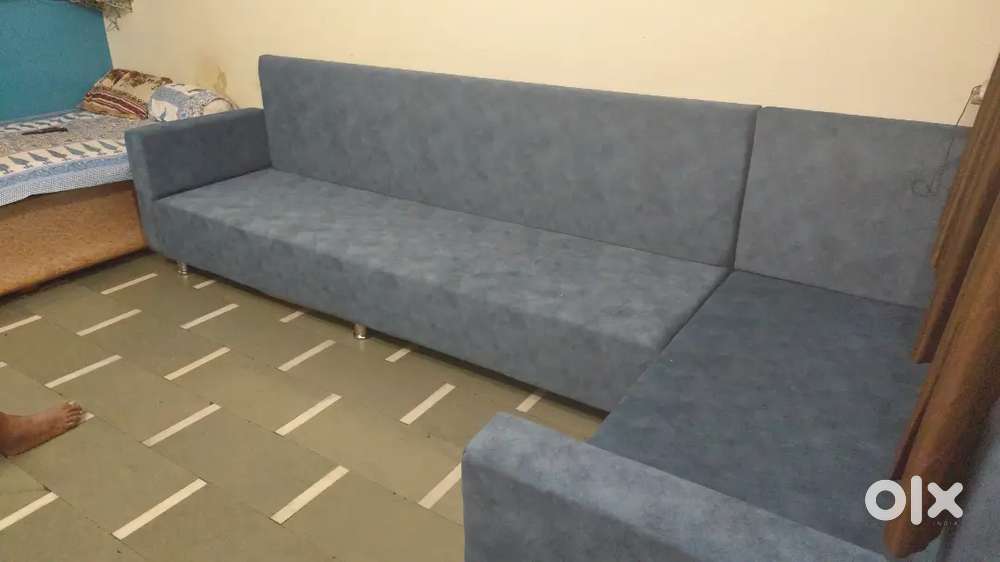 L-shape sofa 15 ft long or Make L brand new heavy material