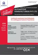 Sales Consultant & Service Advisors & Technicians