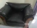 Leather Sofa Black Colour