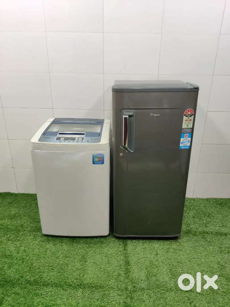 ;- Gently used combo of Whirlpool and LG with free door delevery -_//