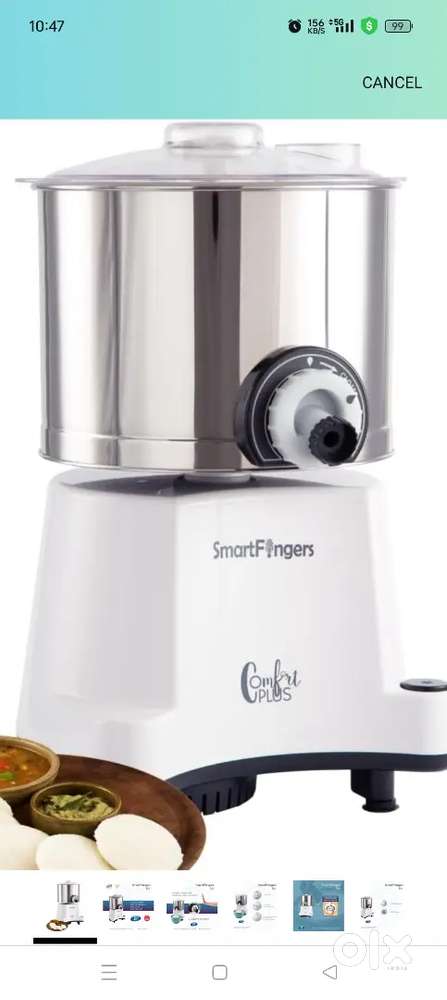 Table top wet grinder