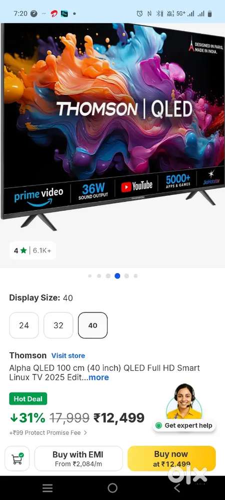 Thomson Qled TV brand new condition