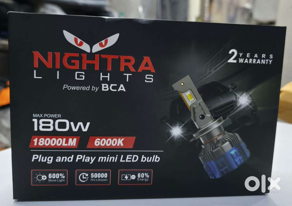 Led lights available for all cars with 2 years warranty