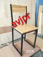 New front frame with wooden top cafe chair restaurant chair