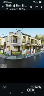 ફક્ત 44 લાખથી ચાલુ 75 થી 150 વારમાં મકાન