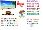 32 INCH SMART LED TV @ 7,499 /-