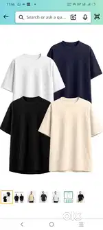 Brand //VEIRDO Ovar size 4 pice T shirt