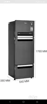 Whirlpool proton 270litre triple door